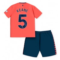 Everton Michael Keane #5 Vieras Peliasu Lasten 2023-24 Lyhythihainen (+ Lyhyet housut)